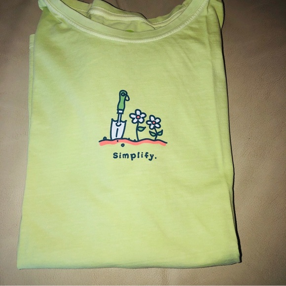 Life Is Good Tops - Life Is Good Lime Green Short Sleeve Tee